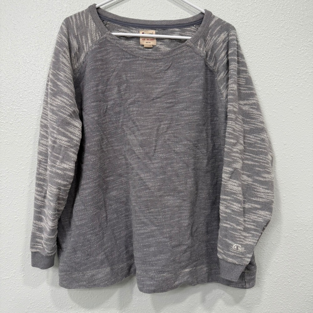 Champion Women’s Gray Long Sleeve Knit Pullover
